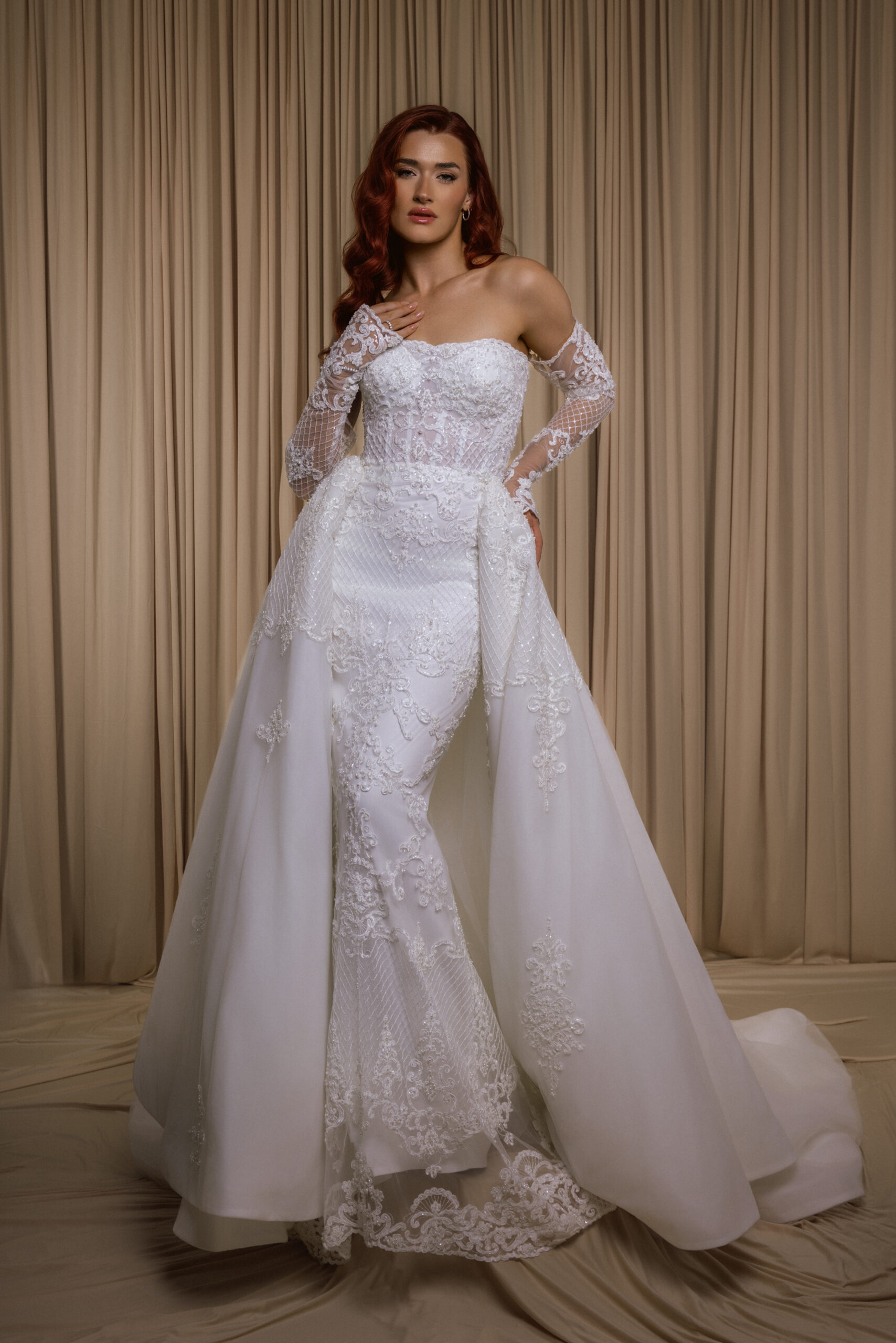 The Isabella Lace Royal Gown