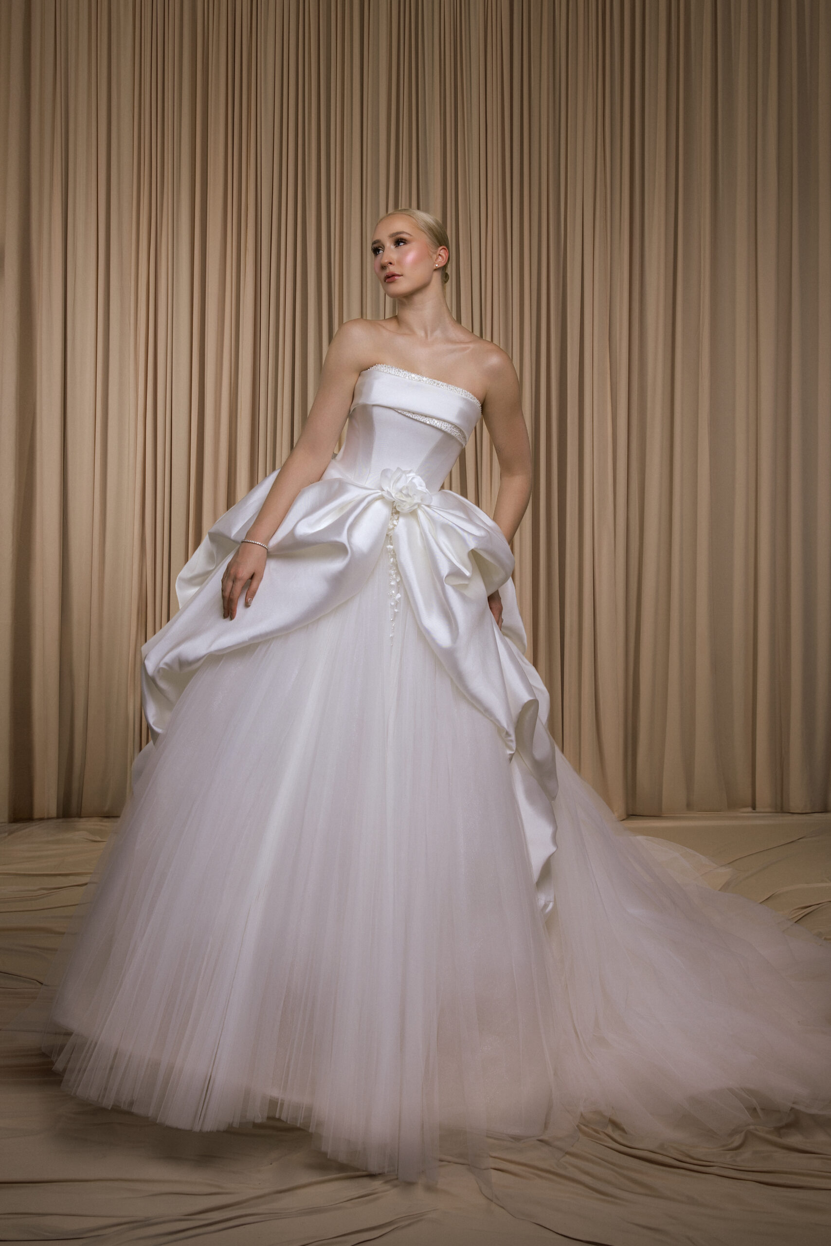 The Valentina Draped Couture Gown