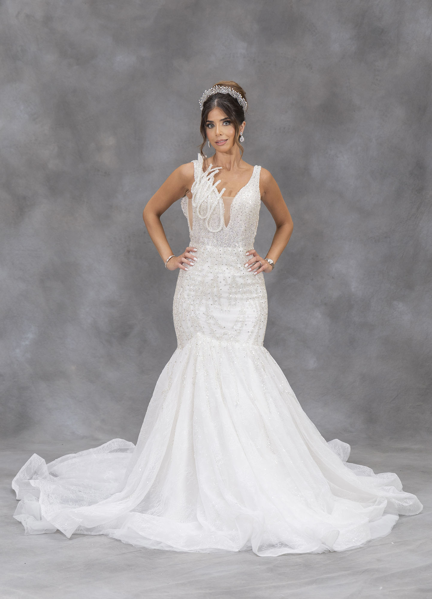 The Melina Crystal Siren Gown