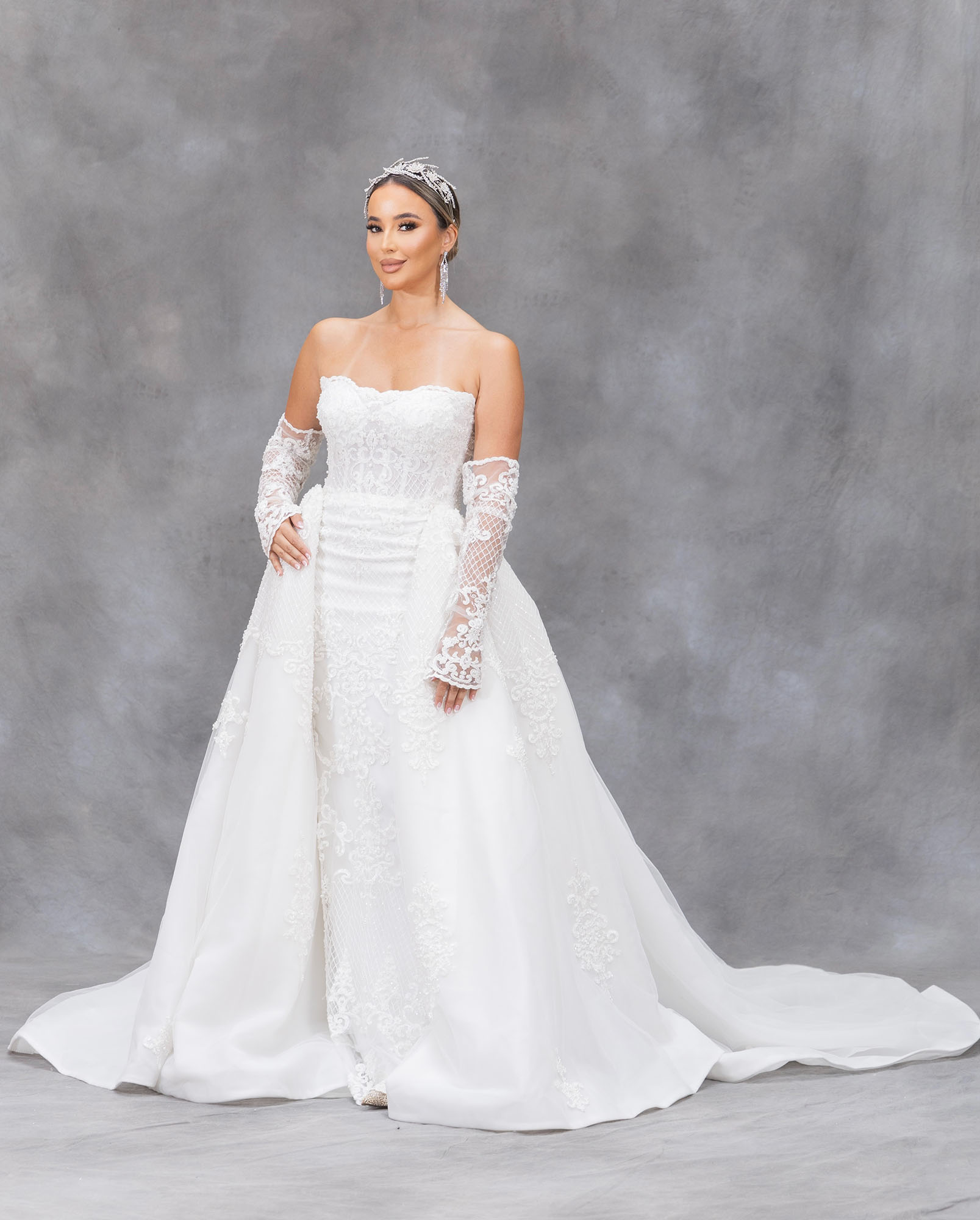 The Leona Lace Empress Gown