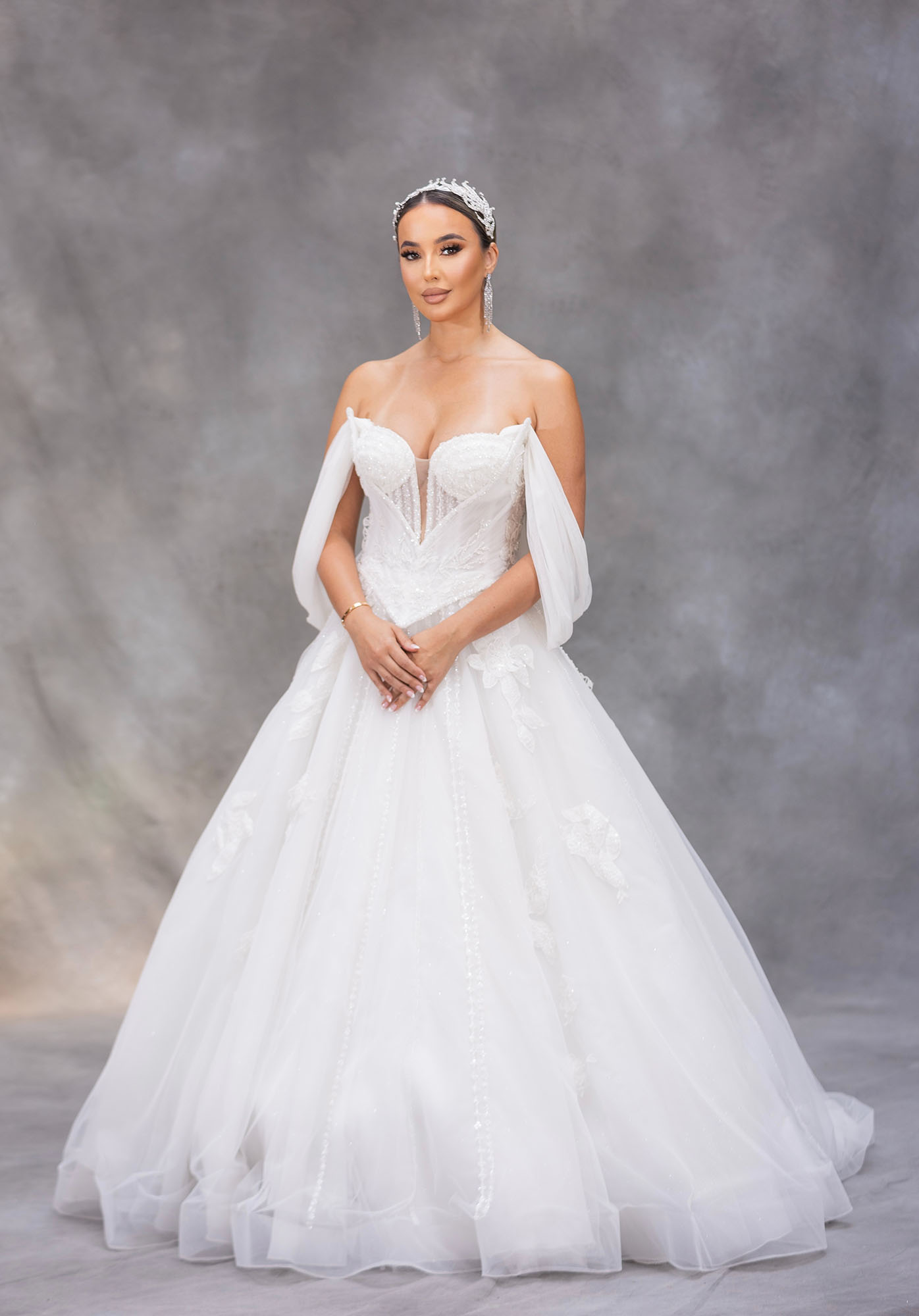 The Arabella Whisper Tulle Gown
