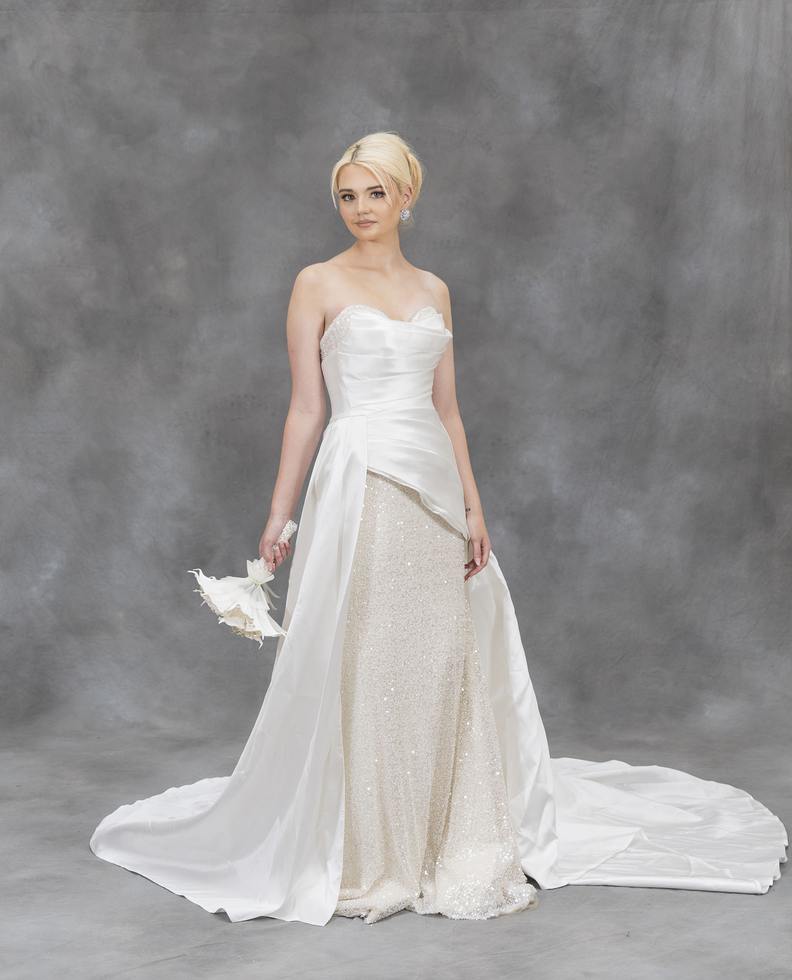 The Elise Luxe Two-Piece Silhouette Gown